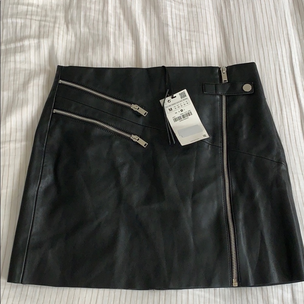Back To Rock Zara mini faux leather skirt